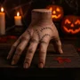 Mãozinha Wandinha Halloween Unidade