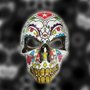 Máscara Caveira Mexicana Branca Halloween Importado