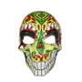 Máscara Caveira Mexicana Verde Halloween Importado