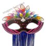 Mascara Grande Cartonada Decoração com Metaloide Ref 451 Badulake