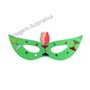 Mascara Grande Verde Eva Decoração com Metaloide Ref 165 Badulake