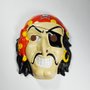 Máscara Rosto Pirata Vermelho Alpha