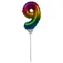 Mini Balão Topo Bolo N. 9 Tie Dye Cromus