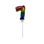 Mini Balão Topo Bolo Nº 7 Tie Dye Cromus