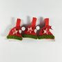 Mini Pregador Natalino 4,5cm com 3 Unidades Gorro Papai Noel BR Decor