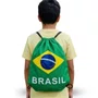 Mochila Bandeira Brasil Tecido 30x40cm