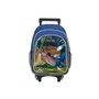 Mochila Com Rodas Azul Dinossauro Raptors BRW