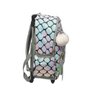 Mochila Com Rodas Escamas Em Lantejolas Nacaradas Clio Style