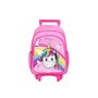 Mochila Com Rodas Rosa Unicórnio Magic BRW