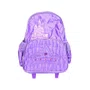 Mochila Escolar com Roda Grande Lilás Princesas Magicas Clio