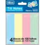 Notas Autoadesivas 76x19mm 400fls 4 Cores Tili Notes Tilibra