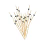 Palito Bambu Para Petisco 12 Cm Perola Prata com 20 Unidades Silverplastic