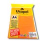 Papel Color Laranja A-4 180g 50fls Usapel
