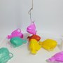 Peixinho Plástico para Pescaria - Cartela com 10 Unidades (Para Água)