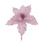 Pick Poinsétia Flor Rosa com Glitter 20x26cm Matsumoto