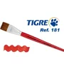 Pincel Orelha de Boi Chato Ref 181 N. 14 Tigre
