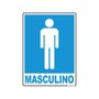Placa de Sinalização WC Masculino 15x20 Crespan