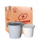 Pote 60ml Branco Com Tampa G 697 Com 20 Unidades Galvanotek