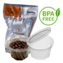 Pote Redondo com Tampa 450ml G 771D com 10 Unidades Galvanotek
