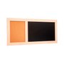 Quadro Negro C/ Cortiça Moldura Madeira Ref 4106 Stalo