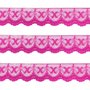 Renda Sintética Pink 1cm Metro
