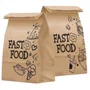 Saco Kraft Fundo Quadrado Fast Food 20,5x34,5x11,5 C/ 50 Unidades Embale Bem