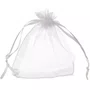 Saco Organza 8 x 10 cm Branco Pacote com 10 Unidades