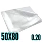 Saco Plástico Virgem 50x80 0.20 1kg
