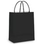 Sacola Presente Grande Preta 32x26,5x13cm com 10 Unidades Cromus