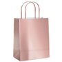 Sacola Presente Média Rose Gold Metalizada 26x19,5x9,5cm com 10 Unidades Cromus