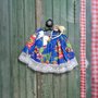 Saia Junina Infantil Tam. M + Tiara Thais