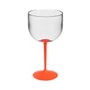 Taça Acrílica Gin Transparente PE Laranja 500ml Neoplas