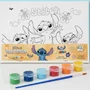 Tela Pintura Stitch com 6 Guaches 3ml + Pincel DAC