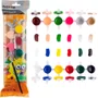 Tinta Guache 12 Cores + 2 Cores Glitter 3g + 1 Pincel Bazze