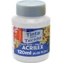 Tinta para Tecido Branco 120ml Acrilex