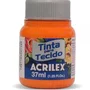 Tinta para Tecido Laranja 37ml Acrilex