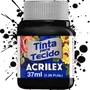 Tinta para Tecido Preto 37ml Acrilex