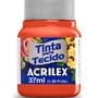 Tinta para Tecido Tangerina 37ml Acrilex