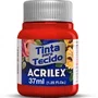 Tinta para Tecido Vermelho Escarlate 37ml Acrilex