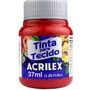 Tinta para Tecido Vermelho Profundo 37ml Acrilex