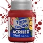 Tinta para Tecido Vermelho Profundo 37ml Acrilex