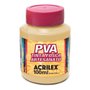 Tinta PVA Fosca 100ml Amarelo Pessego Acrilex