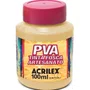 Tinta PVA Fosca 100ml Amarelo Pessego Acrilex