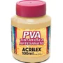 Tinta PVA Fosca 100ml Amarelo Pessego Acrilex