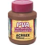 Tinta PVA Fosca 100ml Chocolate Acrilex