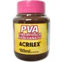 Tinta PVA Fosca 100ml Marrom Escuro Acrilex