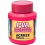 Tinta PVA Fosca 100ml Rosa Escuro Acrilex
