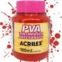 Tinta PVA Fosca 100ml Vermelho Escarlate Acrilex