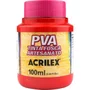 Tinta PVA Fosca 100ml Vermelho Fogo Acrilex