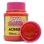 Tinta PVA Fosca 100ml Vermelho Fogo Acrilex